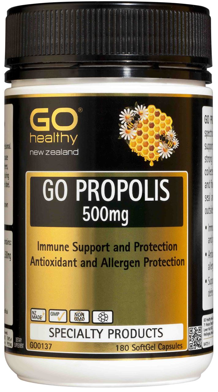 Go Healthy Propolis 500mg Capsules 180