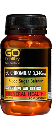Go Healthy Chromium 3,340mcg Blood Sugar Balance VegeCapsules 60