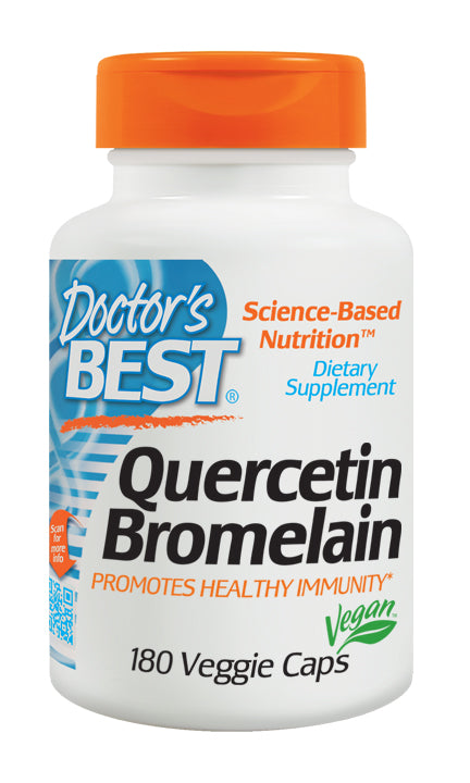 Doctor's Best Quercetin Bromelain Veggie Capsules 180