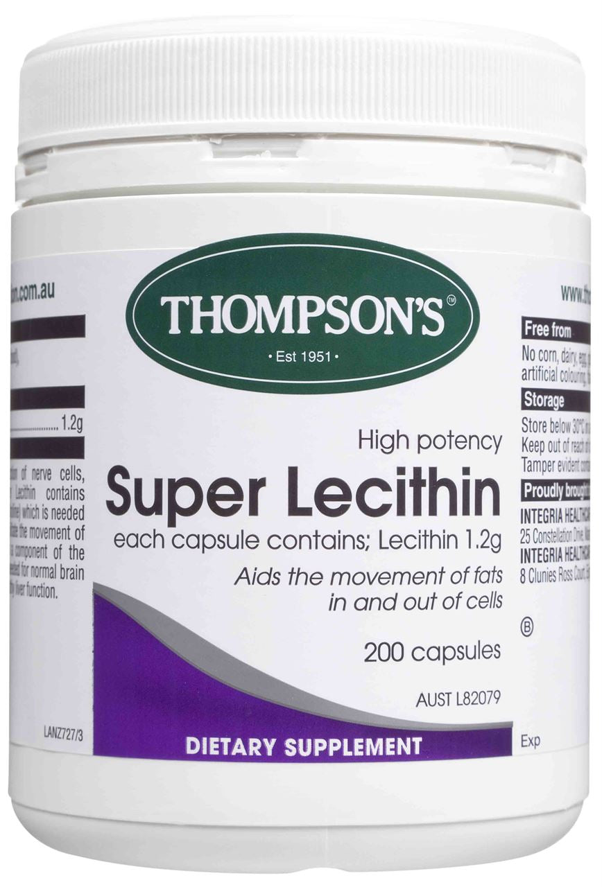Thompsons Super Lecithin High Potency Capsules 200