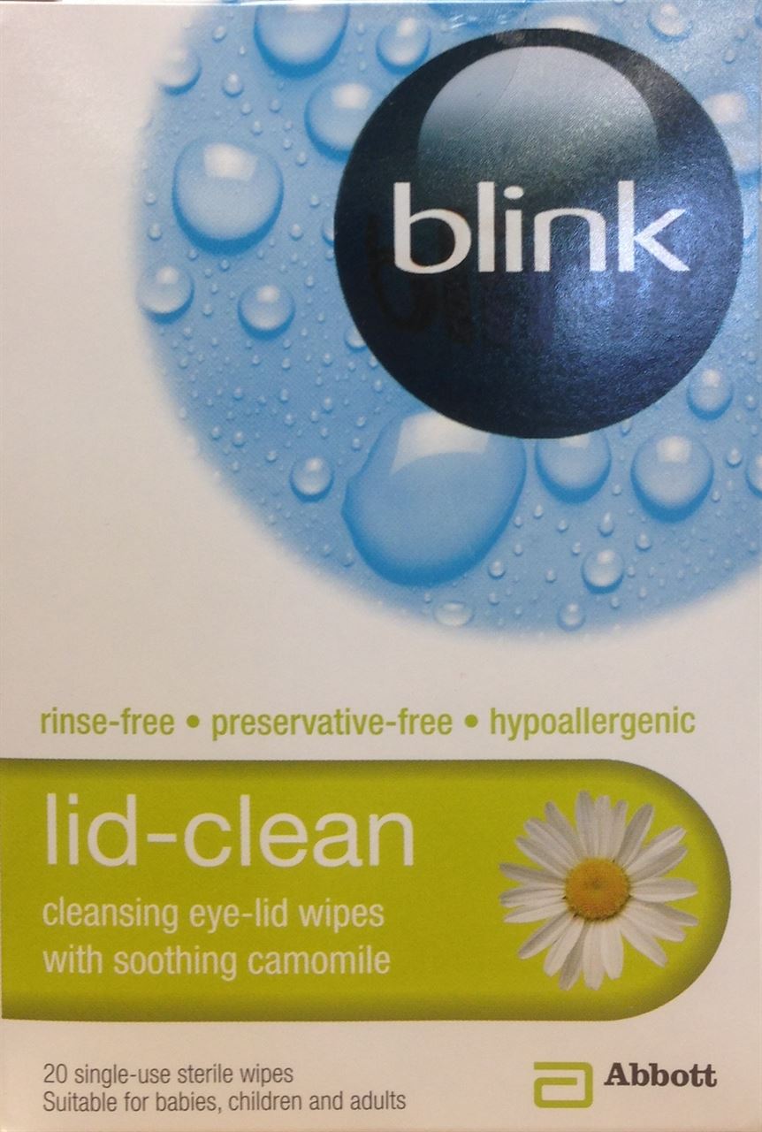Blink Lid-Clean Single-Use Sterile Wipes 20