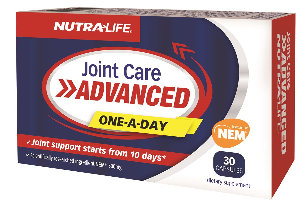 Nutra-Life Joint Care Advanced One-A-Day featuring NEM 500mg Capsules 30