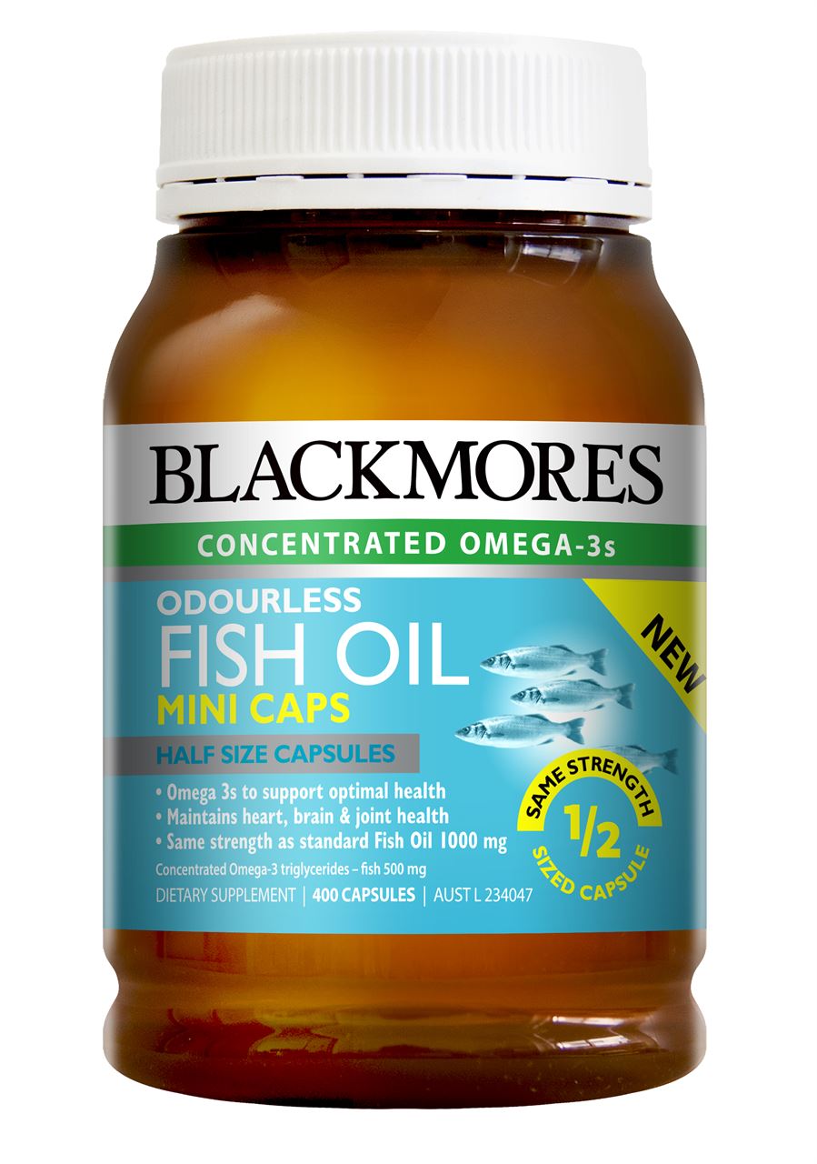 Blackmores Odourless Fish Oil Mini Caps 400