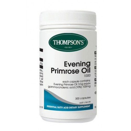 Thompsons Evening Primrose Oil 1000mg Capsules 300