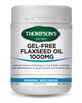 Thompsons Flaxseed Oil 1000mg Capsules 200