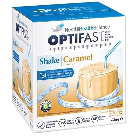 Optifast VLCD Milkshake Caramel 12 x 53g Sachets