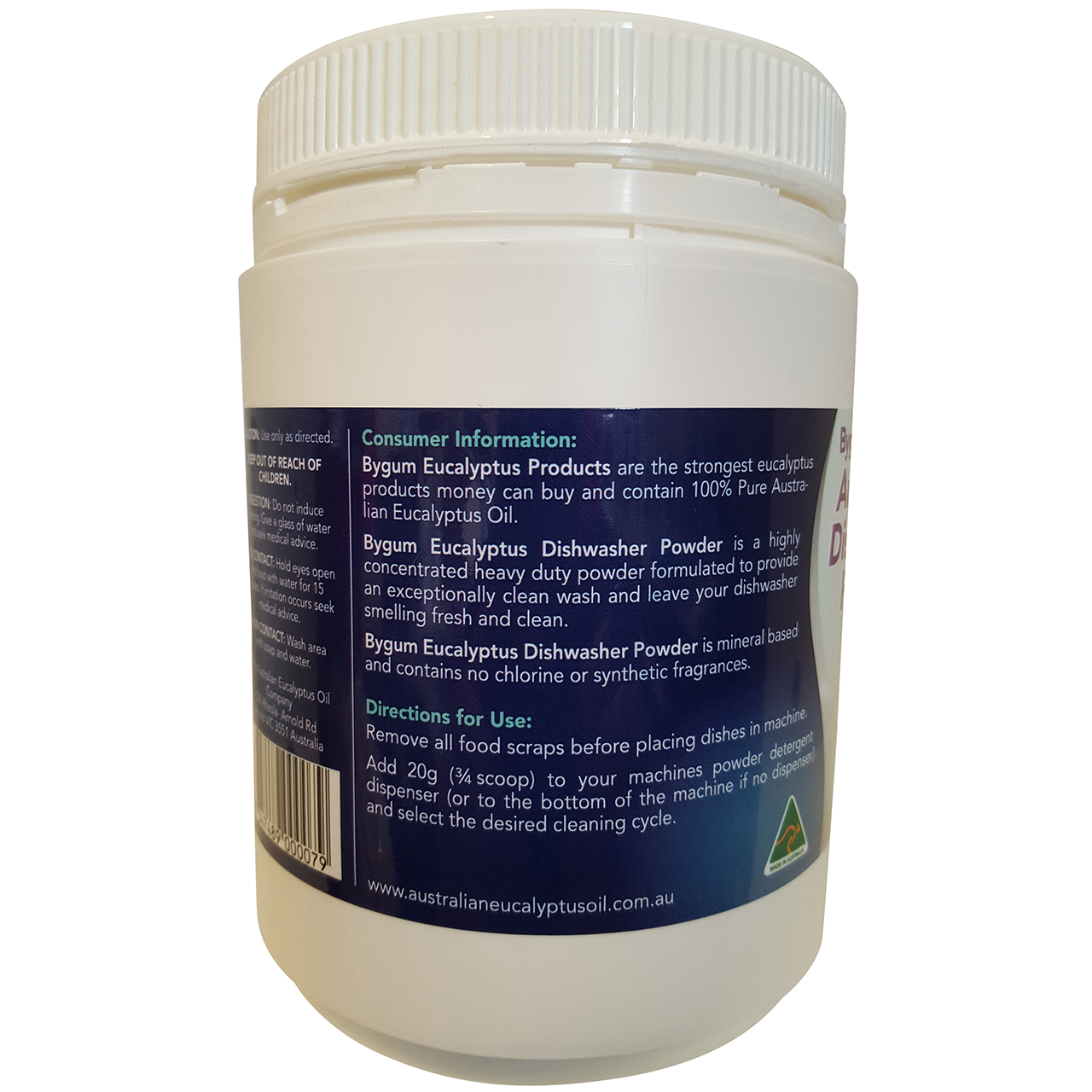 Bygum Eucalyptus Dishwasher Powder 1kg