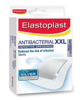 Elastoplast Antibacterial Sensitive Dressings XXL 5 (10cm x 8cm)