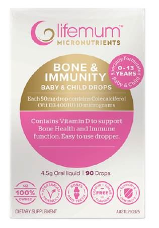 Lifemum Baby Bone & Immunity Drops 4.5g (90 Drops)
