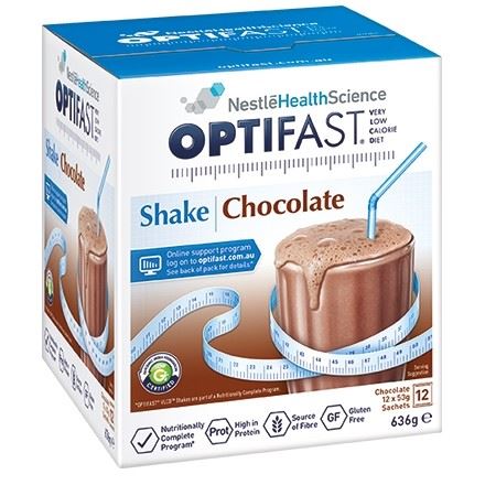 Optifast VLCD Milkshake Chocolate 12 x 53g Sachets