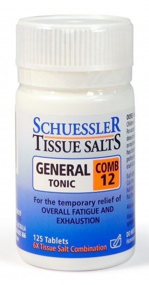 Schuessler Tissue Salts Comb 12 - General Tonic Tablets
