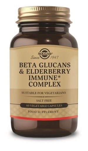 Solgar Beta Glucans & Elderberry Immune Complex Vegetable Capsules 60