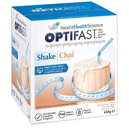 Optifast VLCD Milkshake Chai 12 x 53g Sachets