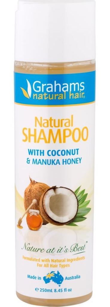 Grahams Natural Shampoo with Coconut & Manuka Honey 250ml