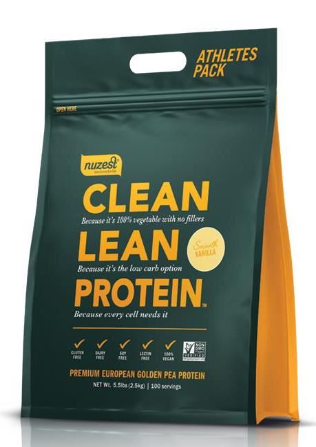 Nuzest Clean Lean Protein Golden Pea Isolate Smooth Vanilla 2.5kg - FREE SHIPPING WITHIN NEW ZEALAND