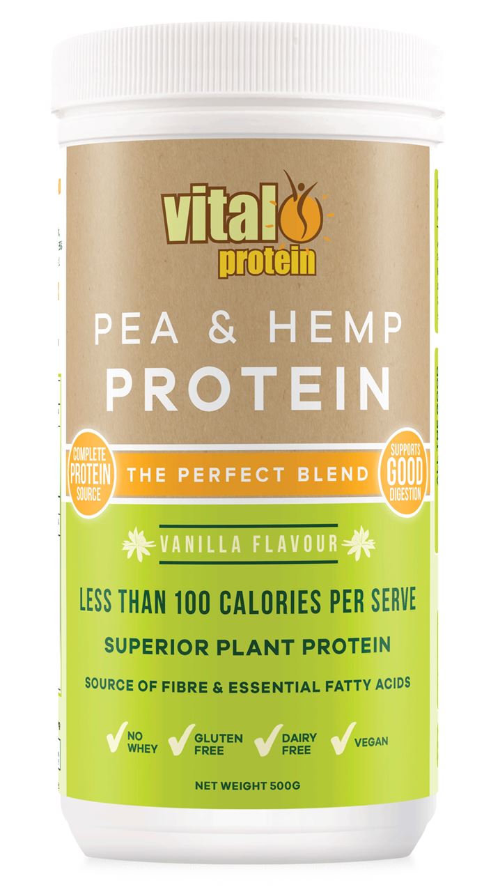 Vital Protein Pea & Hemp Protein Vanilla Flavour 500g