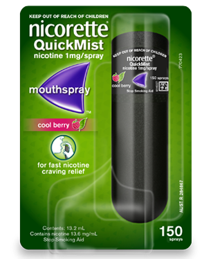 Nicorette QuickMist Sprays 150 (Cool Berry Flavour)