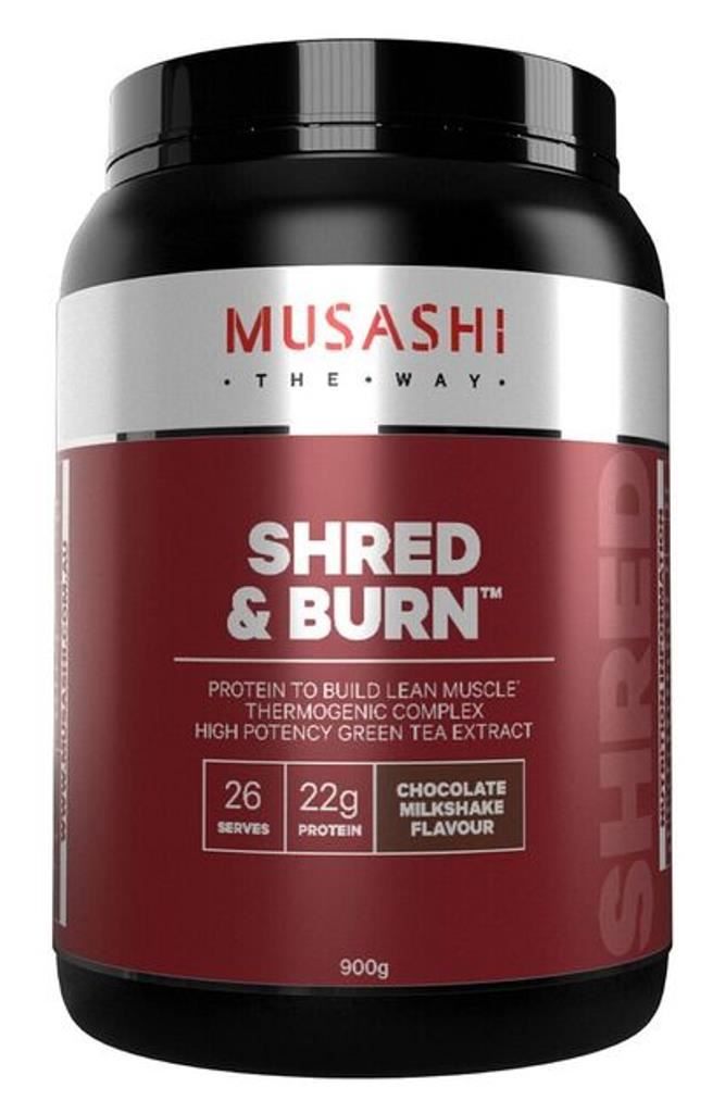 Musashi Shred & Burn Chocolate Milkshake 900g