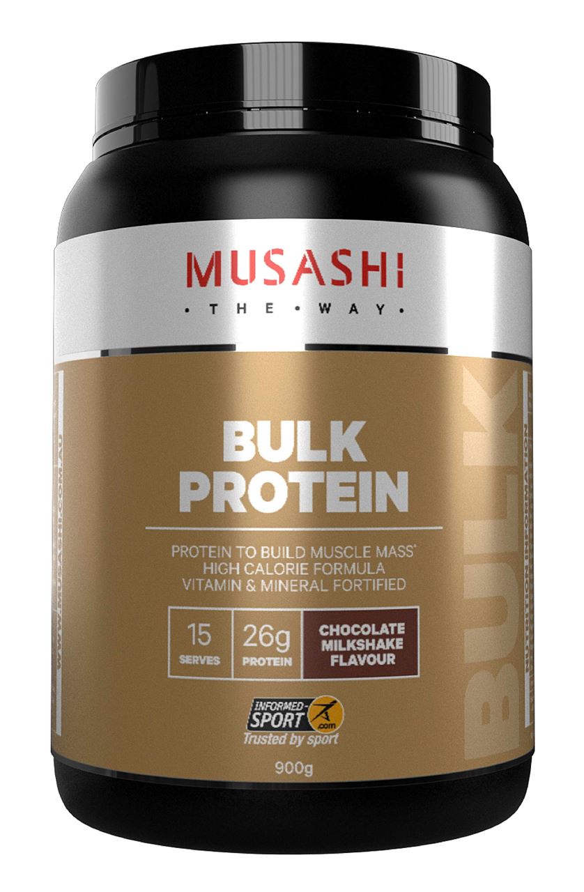 Musashi Bulk Protein Chocolate Milkshake 900g