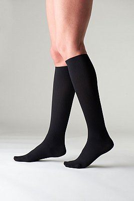 Sigvaris Traveno Travel Socks Size 4 Black - (EU 42 - 43 / UK 8 - 9)