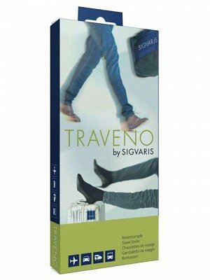Sigvaris Traveno Travel Socks Size 5 Black - (EU 44 - 45 / UK 9.5 - 10.5)