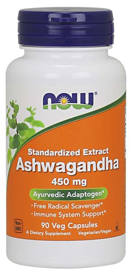 Now Foods Ashwagandha 450mg Veg Capsules 90