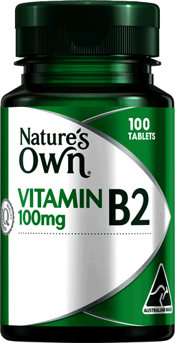 Natures Own Vitamin B2 100mg Tablets 100 -DISCONTINUED-