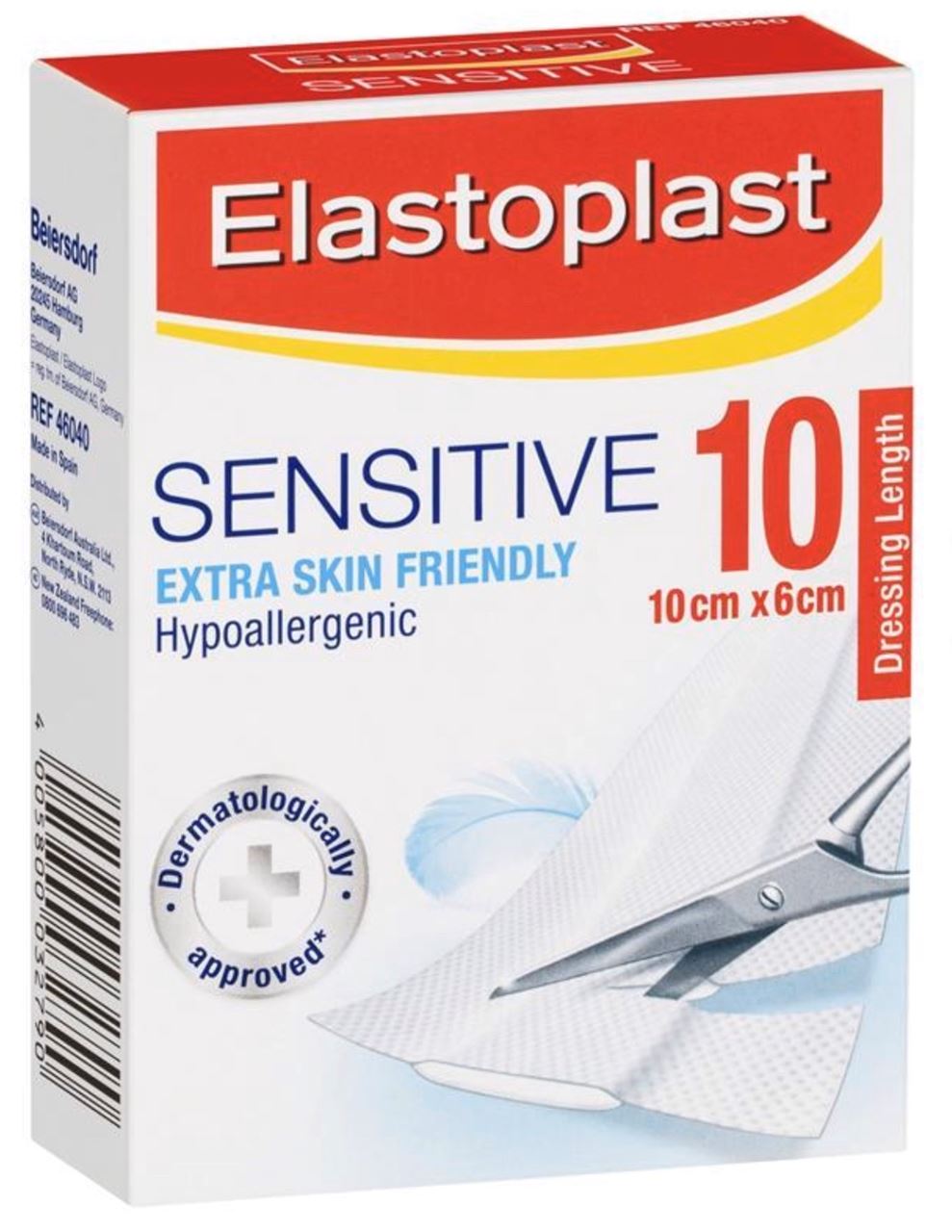 Elastoplast Sensitive Dressing Lengths 10 (10cm x 6cm)