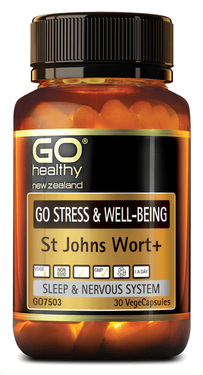 Go Healthy Stress & Well-Being St Johns Wort+ VegeCapsules 30