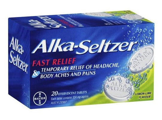 Alka Seltzer Tablets 20 - Limit of 3 packets per order
