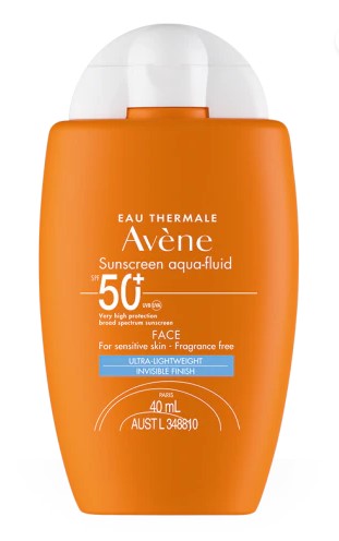 Avene Sunscreen Aqua Fluid Face SPF50+ 40ml