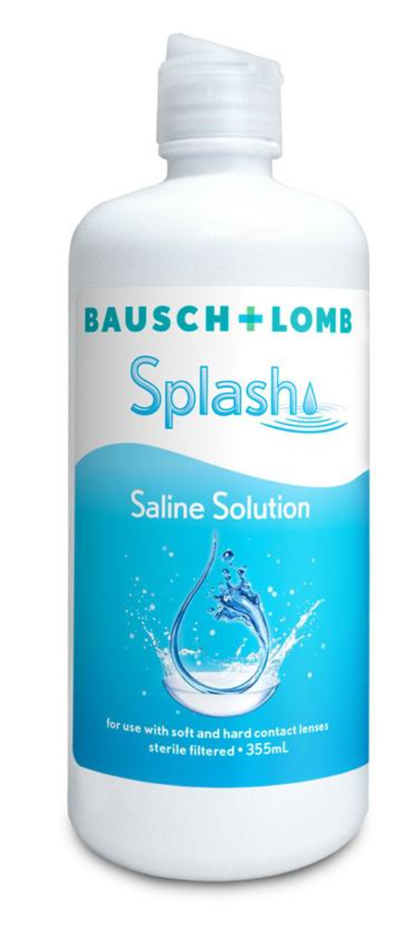 Bausch + Lomb Splash Saline Solution 355ml