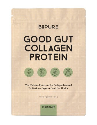 BePure Good Gut Protein Powder Chocolate Refil Pouch