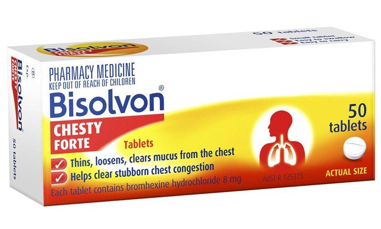 Bisolvon Chesty Forte Tablets 50