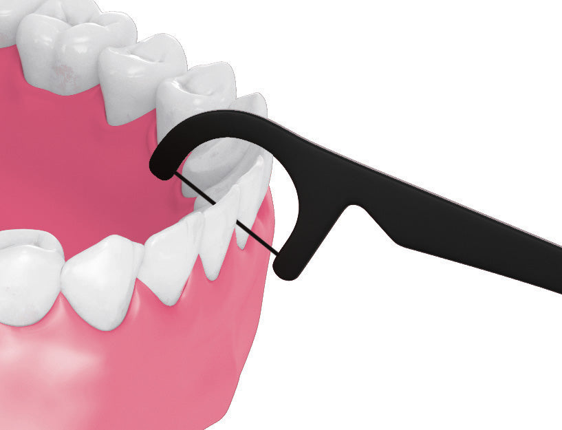 Piksters Eco Charcoal Floss Picks 30 - 1