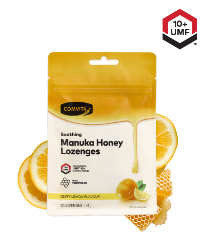 Comvita Manuka Honey Lozenges with Propolis Lemon & Honey Flavour