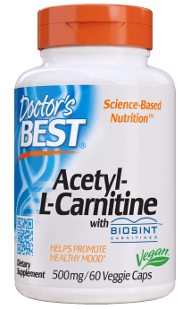 Doctor's Best Acetyl L-Carnitine featuring BIOSINT Carnitine 500mg Capsules 60