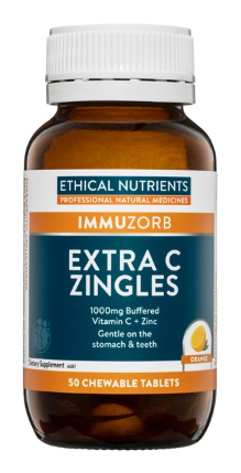 Ethical Nutrients Extra C Zingles Chewable Tablets 50 Orange