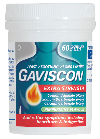 Gaviscon Extra Strength Chewable Tablets 60