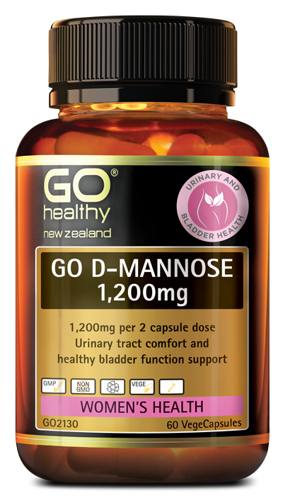 Go Healthy D-Mannose 1200mg VegeCapsules 60