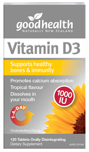 Good Health Vitamin D3 Chewable Tablets 120
