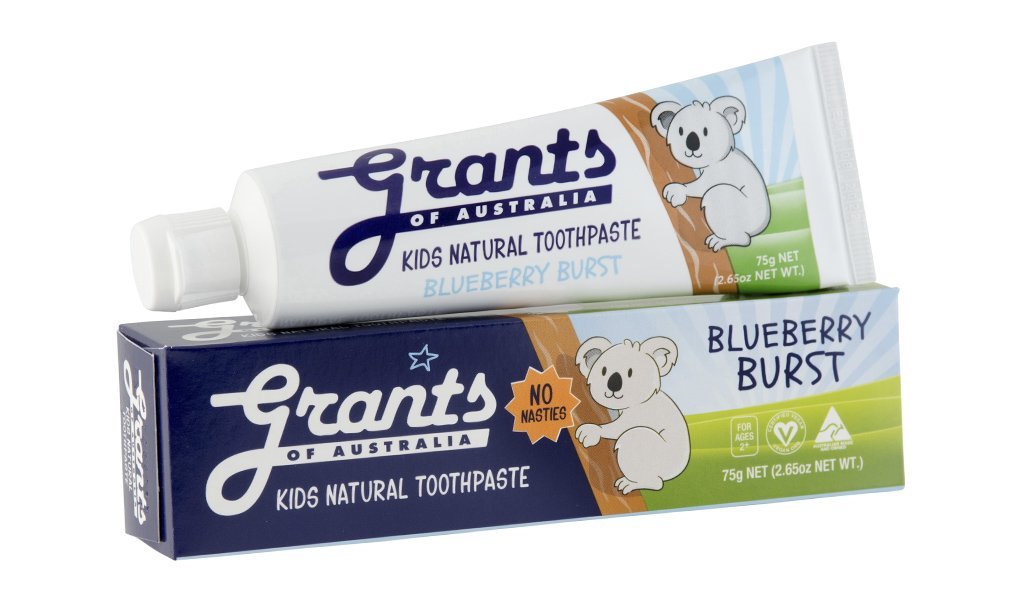 Grants Blueberry Burst Kids Natural Toothpaste 75g