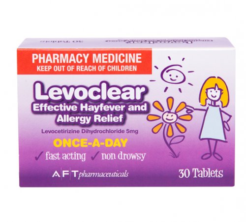 Levoclear Levocetirizine 5mg Tablets 30