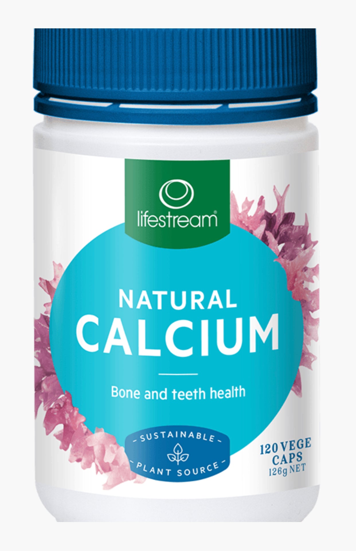 Lifestream Natural Calcium Capsules Certified Organic 120