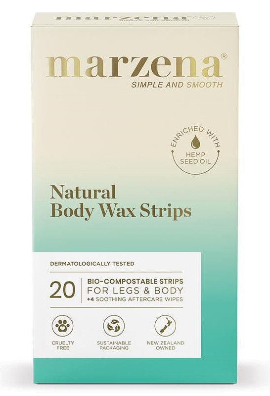 Marzena Natural Body Wax Strips 20