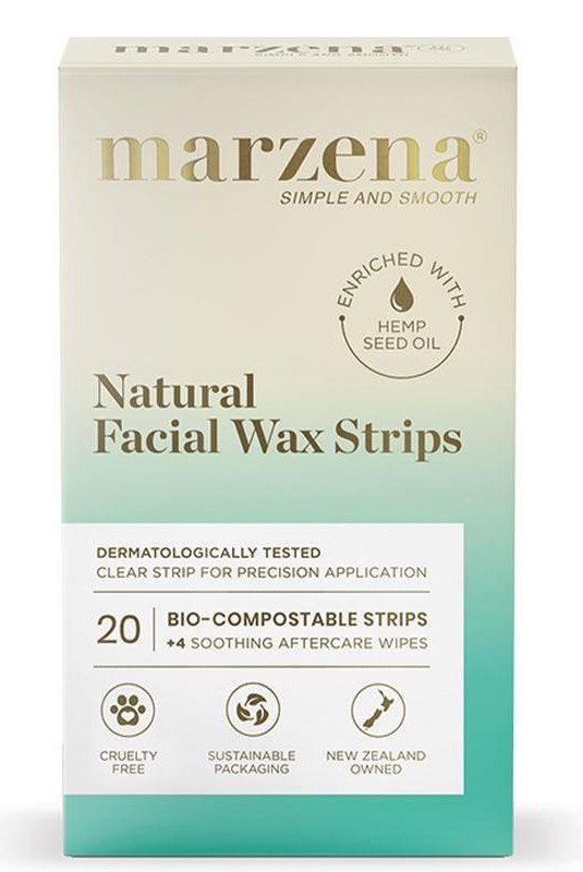 Marzena Natural Facial Wax Strips 20