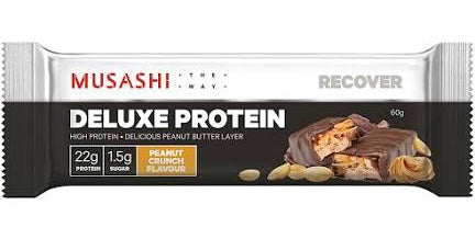 Musashi Deluxe Protein Bar Peanut Crunch 60g