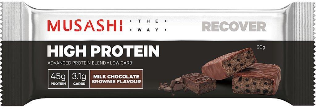 Musashi High Protein Bar Milk Chocolate Brownie