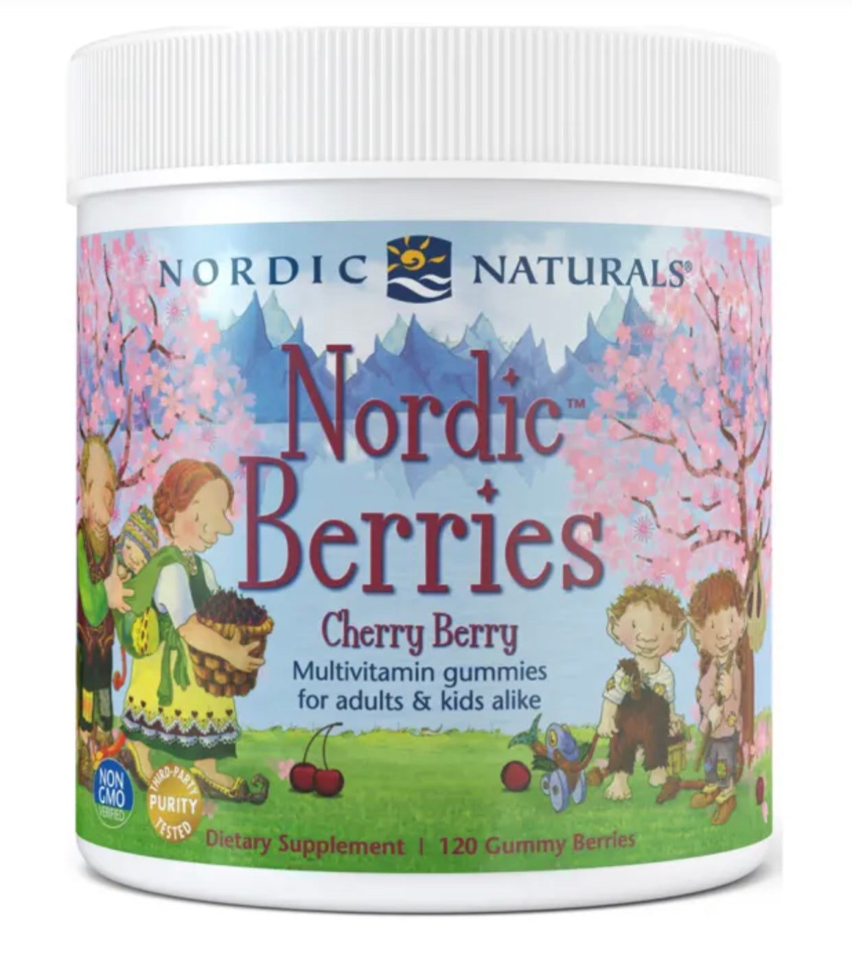 Nordic Naturals Nordic Berries Multivitamin Chews 120 Cherry Berry Flavour
