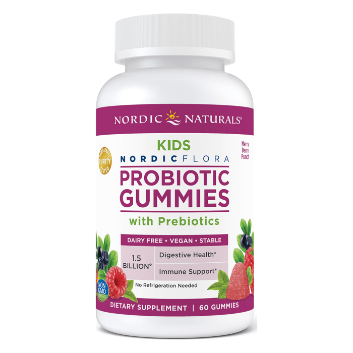 Nordic Naturals Kids Nordic Flora Probiotic Gummies 60